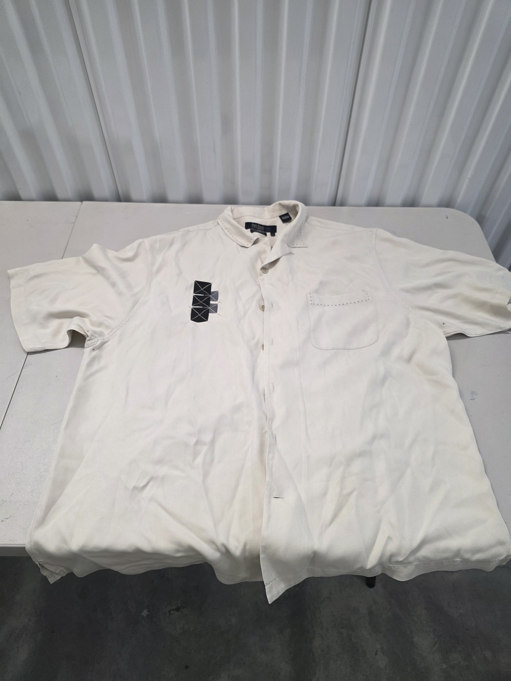 Nat Nast American Fit Silk Button Down Shirt Men's Size XL